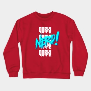 Nerd (blue & white) Crewneck Sweatshirt